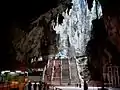 Interior of Batu caves