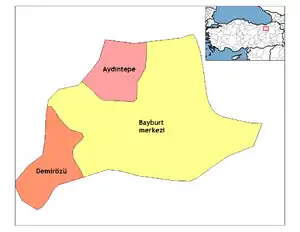 Districts of Bayburt