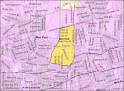 U.S. Census map of Baywood