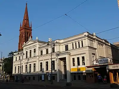 The edifice with St Peter's and St Paul's Church in the backdrop