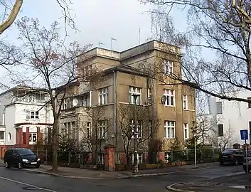 Villa at Sielanka 1, with Millner's villa in the background