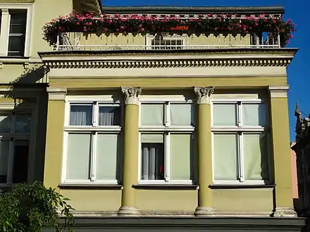 Detail of the balcony