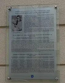 Plaque in memoriam of Pola Negri