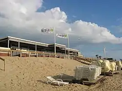 A beach pavilion at Bloemendaal aan Zee