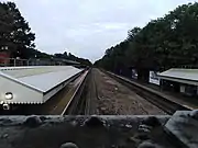 Beaconsfield station looking in the Up Direction from the footbridge