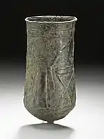 Nipple beaker or situla