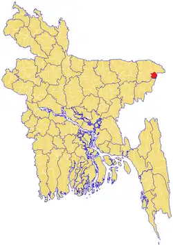 Location of Beanibazar