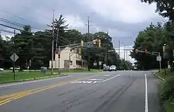 Approaching the center of Bear Tavern from the west