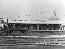 Beaudesert Tramway Station in 1927