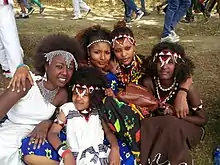 Variety of cultural dress of the Oromo people in Ethiopia