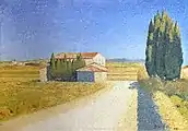 "Le relais", by Achille Laugé, 1909, Fine arts museum of Carcassonne, France