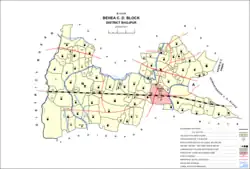 Map of Khakhu Bandh (#172) in Behea block