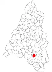 Location within Bihor County