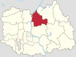 Location of Beixiaoying Town within Shunyi District