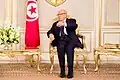 Beji Caid Essebsi at the Carthage Presidential Palace.