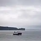 One of the ferries heading to Portugal Cove (with Bell Island in the background)