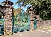 Belle Vue Park gates, Cardiff Road, Newport