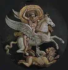 Mosaic depicting Pegasus