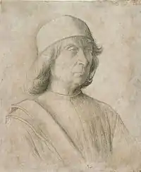 Gentile Bellini, black chalk, 1496 or earlier, Berlin