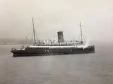 Ben-my-Chree pictured in the River Mersey.