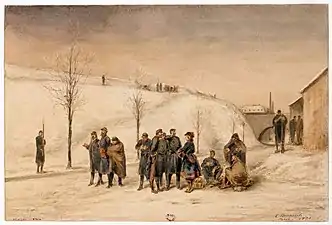 Soldats et cantinière aux fortifications,  1871, Musée Carnavalet