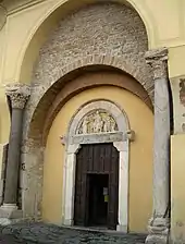 The portal of the church.