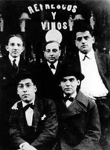  Benjamín Jarnés, Humberto Pérez de la Ossa, Luis Buñuel. Rafael Barradas y Federico García Lorca. Madrid, 1923