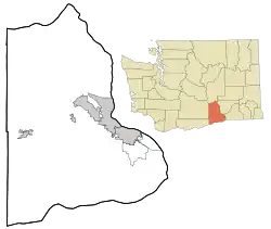 Hanford, Washington is located in Benton County, Washington