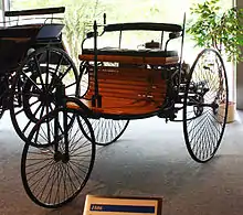 Image 61885-built Benz Patent-Motorwagen, the first modern car—a practical, marketable automobile for everyday use (from History of the automobile)