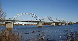 The Bergnäs Bridge linking Bergnäset with central Luleå