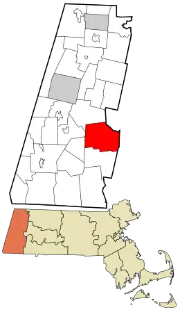 Location in Berkshire County and the state of Massachusetts.