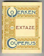 Bookcover of Ecstasy (1905), designed by Hendrik Petrus Berlage