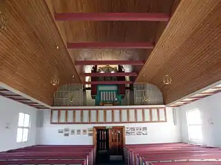 Interior view of the church