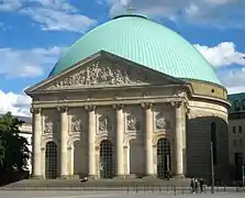 The seat of the Archdiocese of Berlin is St. Hedwig's Cathedral.