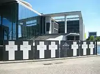 The leftmost of the White Crosses is devoted to him