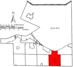 Location of Berlin Township in Erie County