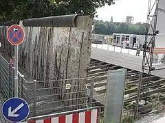 Remains of the Wall adjacent to the Topography of Terror, August 2007