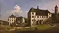 Bellotto's Courtyard of the Castle At Königstein from the South (Manchester Art Gallery)