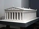 Model of the Parthenon,  Model in scale 1:50,  Architectural icon model collection by Oswald Mathias Ungers, Cologne