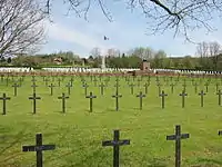 The French and German Cemeteries at Bertrimoutier.