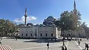 The view of the mosque from the Beyazıt Square