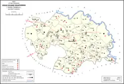 Map showing Bharawan (#131) in Bharawan CD block