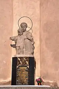 Mother of God with Child, side altar, St. Roch's Church, Białystok (late 1940s)