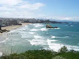 Beach seen from the Pointe Saint-Martin