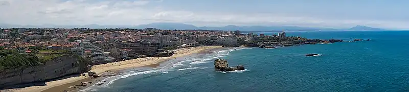 View of Biarritz from the lighthouse