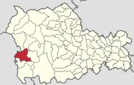 Location in Neamț County