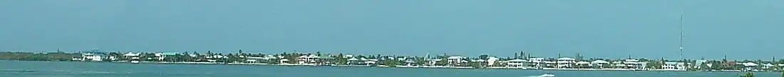 View of a portion of the west side of the island as seen from the Overseas Highway