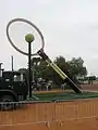 Big Tennis Racket prior to unveiling, 3 October 2009, Barellan