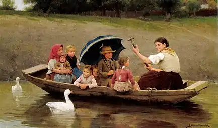 Boating on the Zagyva River (1886)