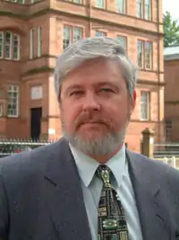 Bill Speirs in July 2001 outside Scottish TUC headquarters in Glasgow, Scotland